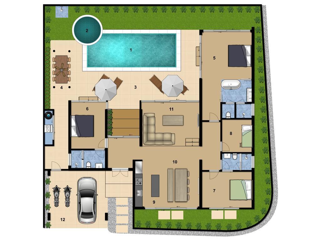 Villa Desi Bang Tao Beach  Exterior photo
